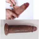 Dildo realista pellizcable con ventosa