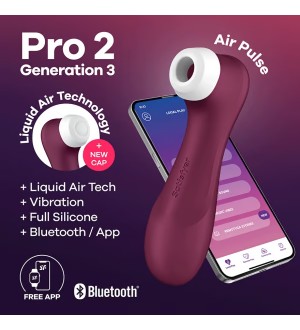 Estimulador de clitoris air pulse SATISFYER PRO 2 GEN 3 CONNECT