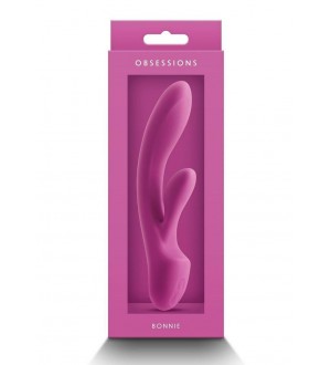 Vibrador rabbit de silicona recargable - OBSESSIONS BONNIE MAGENTA