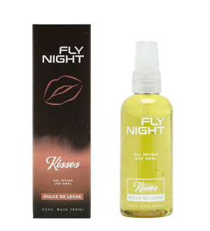 Gel lubricante íntimo saborizado Dulce de leche - Kisses Fly Night