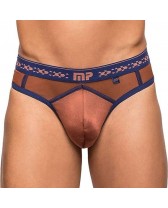 Tanga Male Power Panel Thong Terracotta Clay