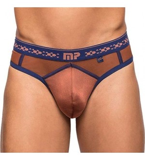 Tanga Male Power Panel Thong Terracotta Clay