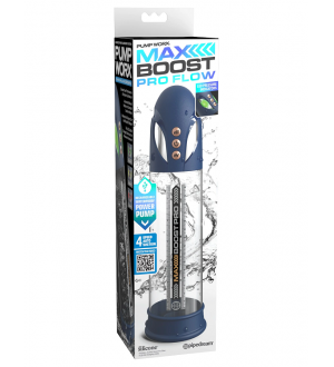 Hidrobomba electrica vibradora recargable de pene Pump Worx Max Boost