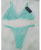 Conjunto de ropa interior Brasier y tanga de malla TOLL No. 6