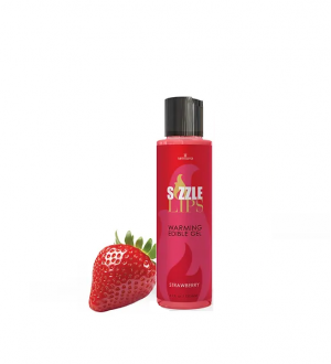 Gel térmico comestible para juegos previos Sizzle Lips Warming Edible Gel 4.2oz