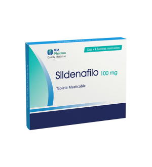 Potenciador masculino en tabletas masticables Sildenafilo 100mg QM Pharma