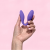 Vibrador tipo bumerán para parejas Wellness Duo-Purple