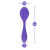 Vibrador tipo bumerán para parejas Wellness Duo-Purple