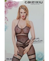 Enterizo o bodystocking de red Dominatrix Caizixiu