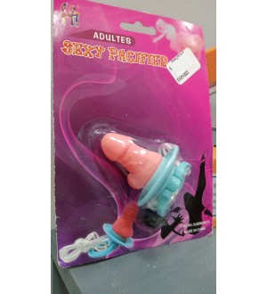 Chupón o chupete (pacifier) de broma en forma de pene