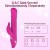 Vibrador rabbit de cuentas 3 en 1 con empuje Jenny