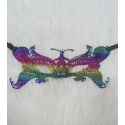 Antifaz de encaje bicolor Butterfly