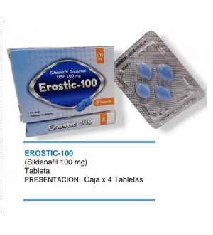 Potenciador masculino en tabletas Sildenafil 100 mg