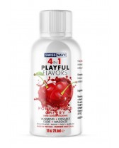 Lubricante Swiss Navy 4 en 1 con sabor a cereza silvestre (1 oz)