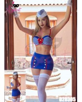 Traje de fantasía o disfraz erótico de Marinera de 6 piezas