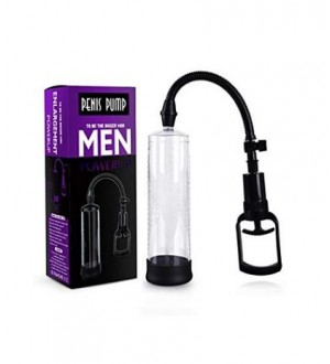 Bomba de succión de pene manual Men Powerup con jalador