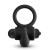 Anillo vibrador de silicona Black Rabbit con baterías reemplazables