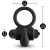 Anillo vibrador de silicona Black Rabbit con baterías reemplazables
