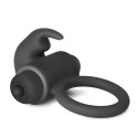 Anillo vibrador de silicona Black Rabbit con baterías reemplazables