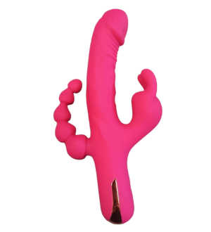 Vibrador Rabbit triple función Pink Heart