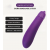 Mini vibrador para clítoris Eggplant - Berenejna a baterias