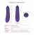 Mini vibrador para clítoris Eggplant - Berenejna a baterias