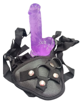 Arnés con dildo Naughty purple boy