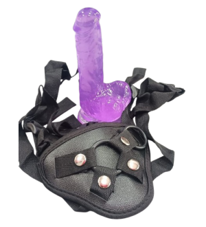 Arnés con dildo Naughty purple boy