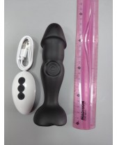 Vibrador anal a control remoto con forma de plug anal