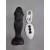 Vibrador anal a control remoto con forma de plug anal