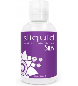 Lubricante Híbrido Sliquid Naturals Silk de textura cremoso 125 ml