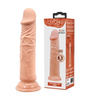 Dildo realista con ventosa y sin Testículos Bárbaro