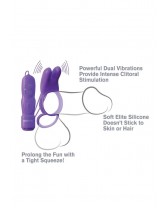 Anillo vibrador para pene con control remoto Fantasy C-Ringz Twin Teazer