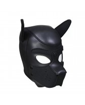 Máscara o capucha de Perro - Black Doggy mask