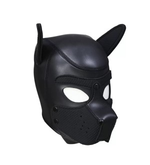 Máscara o capucha de Perro - Black Doggy mask
