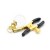 Pinzas de pezones de metal con perlas Clear Metal and Glass Nipple Clamps