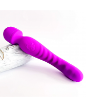 Varita vibradora de doble uso para clítoris y canal vaginal Purple