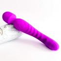 Varita vibradora de doble uso para clítoris y canal vaginal Purple