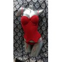 Bustier tipo corset con copa armada Rojo Pasión