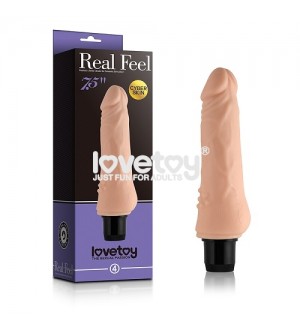 Vibrador consolador realista 7.5'' Real Feel Cyberskin Vibrator