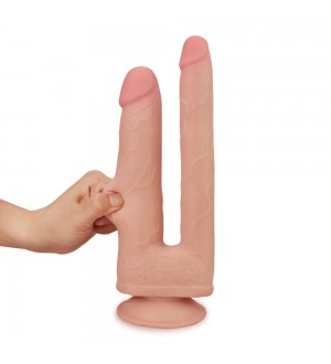 Consolador para doble penetración Skinlike Double Penetration Soft Cock