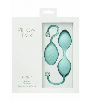 Bolas kegel PILLOW TALK FRISKY PLEASURE BALLS TEAL