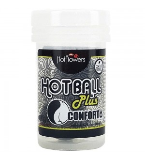 Óvulo lubricante anal Hot ball plus conforto x 2 unid